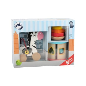 Set jucării motrice din lemn pentru copii legler toy