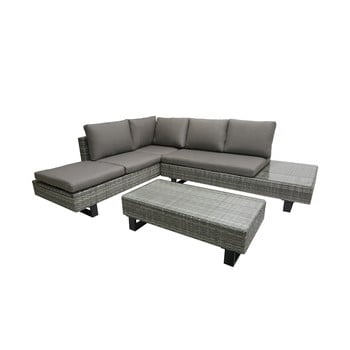 Set canapea pe colț și masă de grădină addu cadiz