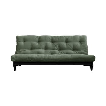 Canapea elegantă, extensibilă karup design fresh black, verde