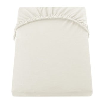 Cearșaf de pat cu elastic decoking nephrite, 120–140 cm, crem deschis