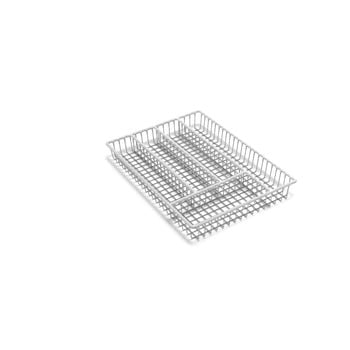 Suport din inox pentru tacâmuri addis wire, 36,5 cm, alb