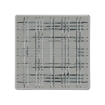 Farfurie pătrată din cristal nachtmann square platter smoke, 28 x 28 cm, gri