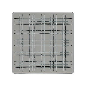 Farfurie pătrată din cristal Nachtmann Square Platter Smoke, 28 x 28 cm, gri