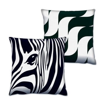 Set 2 perne zebra, 43 x 43 cm