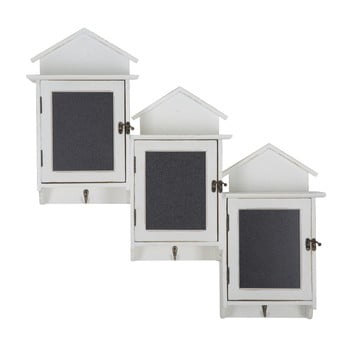 Set 3 dulăpioare pentru perete cu ușă din tablă mauro ferretti cabin