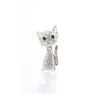 Broșă swarovski elements laura bruni kitty cat