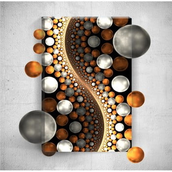 Tablou de perete 3d mosticx balls universe, 40 x 60 cm
