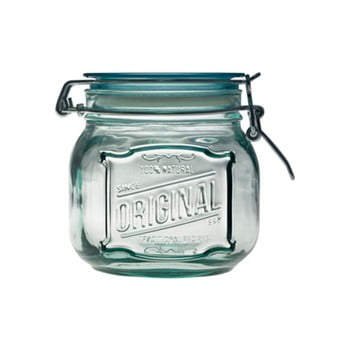 Borcan din sticlă reciclată cu închidere ermetică ego dekor original, 800 ml