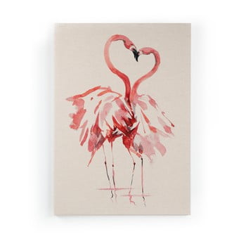 Tablou surdic flamingo, 50 x 70 cm