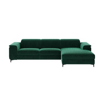 Colțar cu funcție de înclinare mesonica brito, șezlong dreapta, verde