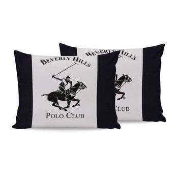 Set 2 fețe de pernă din bumbac polo club dark, 50 x 70 cm