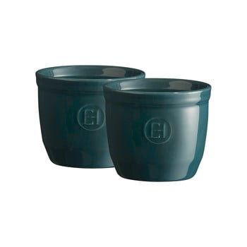 Set 2 forme ramekin Emile Henry N°8, albastru închis