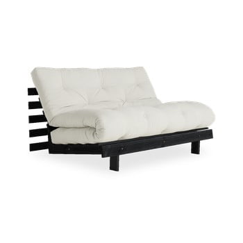 Canapea extensibilă karup design roots black/natural