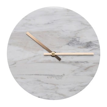 Ceas de perete din marmură zuiver marble time, alb