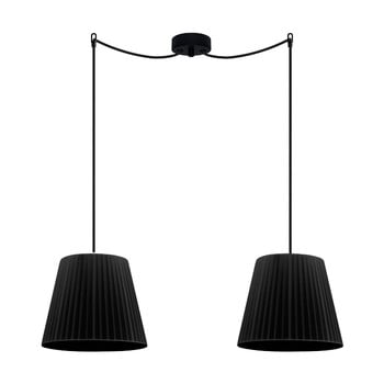 Corp de iluminat suspendat dublu sotto luce kami elementary s 2s, negru/negru