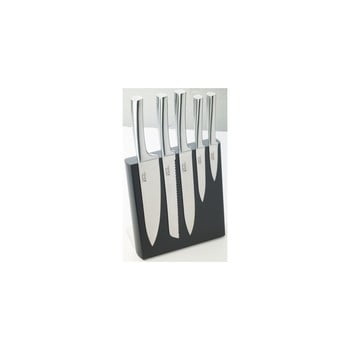 Set 5 cuțite din inox. cu suport magnetic jean dubost meteor