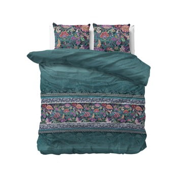 Lenjerie pentru pat dublu sleeptime paisley, 200 x 220 cm, verde