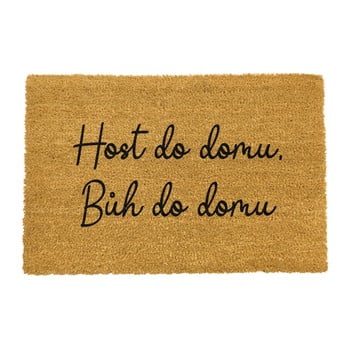 Covoraș intrare din fibre de cocos Artsy Doormats Host do domu, 40 x 60 cm