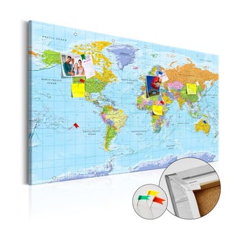 Hartă decorativă a lumii bimago orbis terrarum, 120 x 80 cm