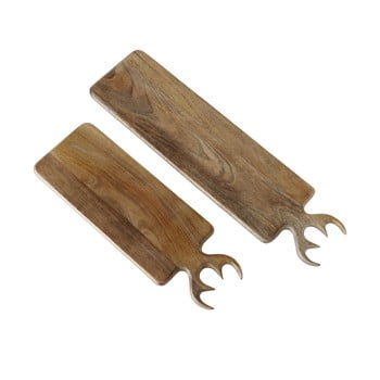 Set 2 tocătoare din lemn de mango Boltze Vaasa imagine