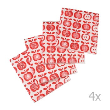 Set 4 prosoape de bucătărie rex london vintage apple