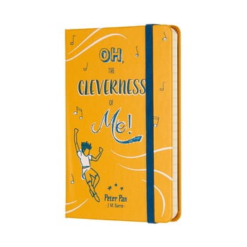 Caiet moleskine peter pan, 192 pag., hârtie dictando, copertă rezistentă, galben