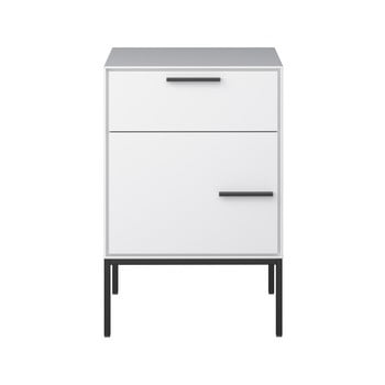 Noptieră steens slimline, alb