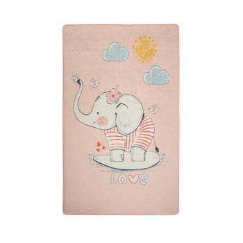 Covor antiderapant pentru copii chilai elephant, 100 x 160 cm
