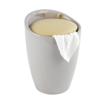 Coș de rufe taburet wenko candy, bej, 20 l