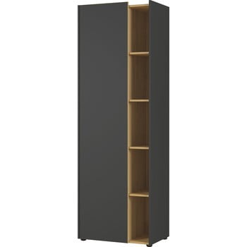 Dulap germania austin, înălțime 188 cm, negru - maro