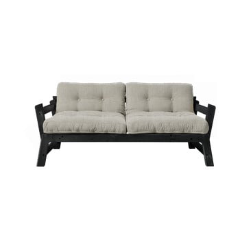 Canapea extensibilă karup design step black, bej - gri