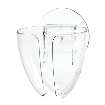 Săpunieră transparentă cu ventuză idesign holster