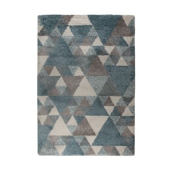 Covor flair rugs nuru, 80 x 150 cm, albastru - crem