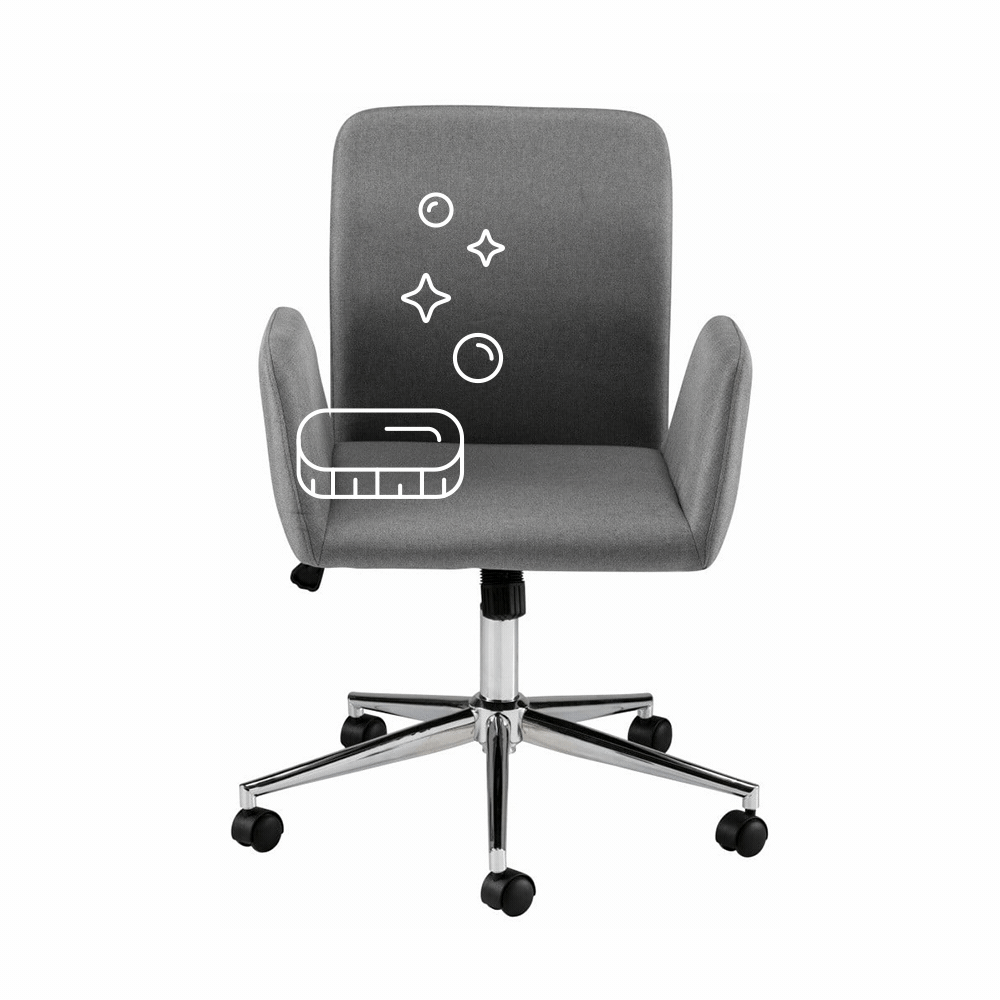 Čištění kancelářské židle s látkovým čalouněním, suché čištění