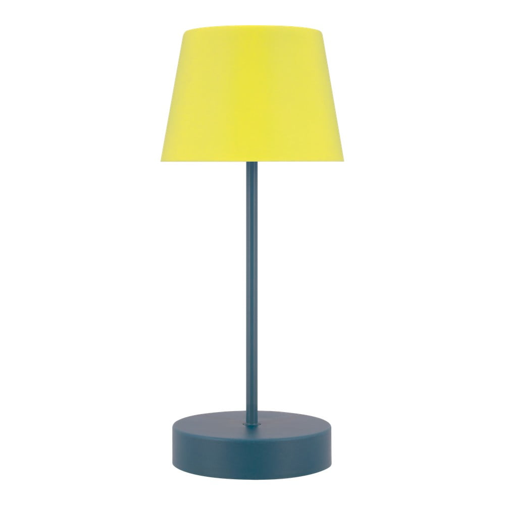 Žluto-modrá LED stmívatelná stolní lampa (výška 33,5 cm) Oscar – Remember