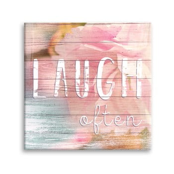 Tablou styler canvas dreams laugh, 32 x 32 cm