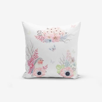 Față de pernă cu amestec din bumbac minimalist cushion covers special design bird modern, 45 x 45 cm