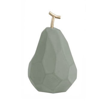 Decorațiune din beton pt living origami pear, verde mentol mat