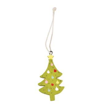 Decorațiune din lemn pentru bradul de crăciun rex london tree