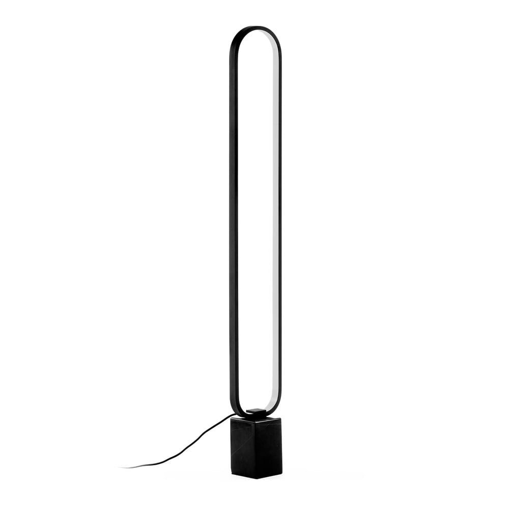 Černá stojací lampa Kave Home Cinta, výška 10 cm