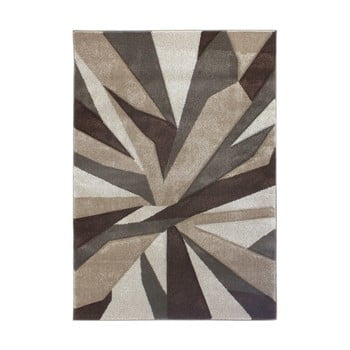 Covor flair rugs shatter beige brown, 160 x 230 cm, bej - maro