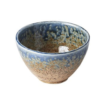 Bol înalt din ceramică mij earth & sky, ø 13 cm, bej - albastru