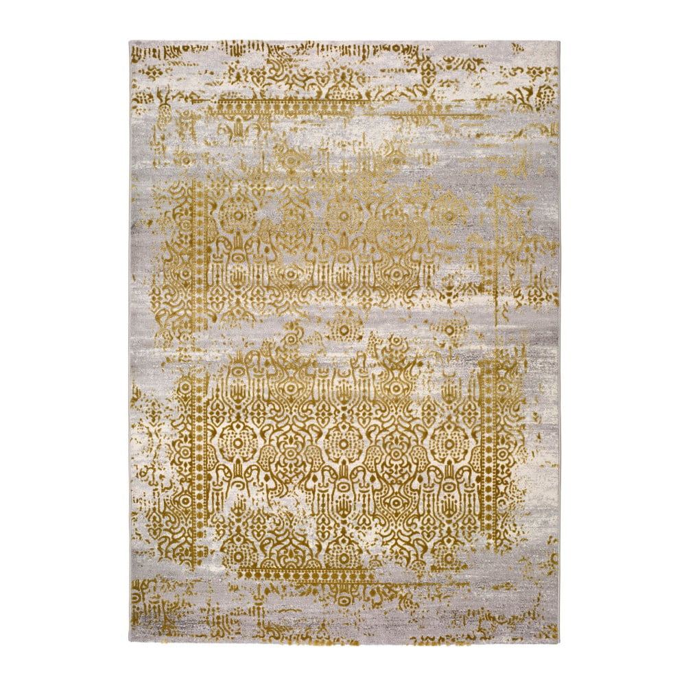 Šedo-zlatý koberec Universal Arabela Gold, 140 x 200 cm