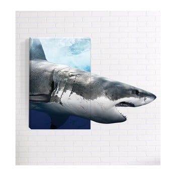 Tablou de perete 3d mosticx shark, 40 x 60 cm