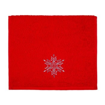 Prosop christmas snowflake red, 30 x 50 cm