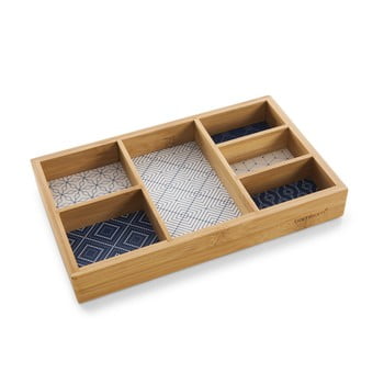 Cutie din bambus pentru bijuterii bambum boxy, 6 compartimente