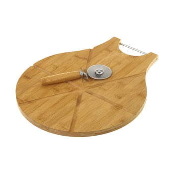 Set tocător din bambus și cuțit pentru pizza unimasa cutter