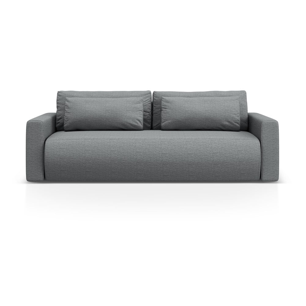 Šedá rozkládací pohovka s úložným prostorem  238 cm Belfast – Cosmopolitan Design