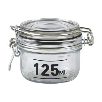 Recipient de sticlă cu capac KJ Collection Jar, 125 ml