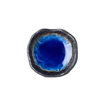 Farfurie din ceramică mij cobalt, ø 9 cm, albastru